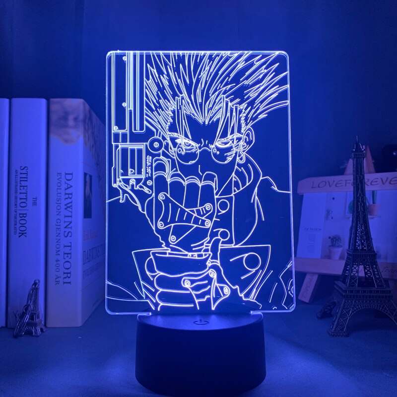 3d Lamp Anime Trigun Vash The Stampede LED Night Light for Kid Room Deco Birthday Gift - Trigun Store