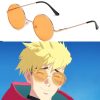 Anime Trigun Cosplay Orange Glasses Vash The Stampede Cosplay Accessories Gifts For Men - Trigun Store