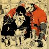 TRIGUN STAMPEDE Poster Japanese Classic Anime Kraft Paper Wall Decoration Cafe Bedroom Living Room Aesthetics Rimless 15 - Trigun Store