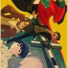 TRIGUN STAMPEDE Poster Japanese Classic Anime Kraft Paper Wall Decoration Cafe Bedroom Living Room Aesthetics Rimless 17 - Trigun Store
