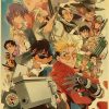 TRIGUN STAMPEDE Poster Japanese Classic Anime Kraft Paper Wall Decoration Cafe Bedroom Living Room Aesthetics Rimless 3 - Trigun Store