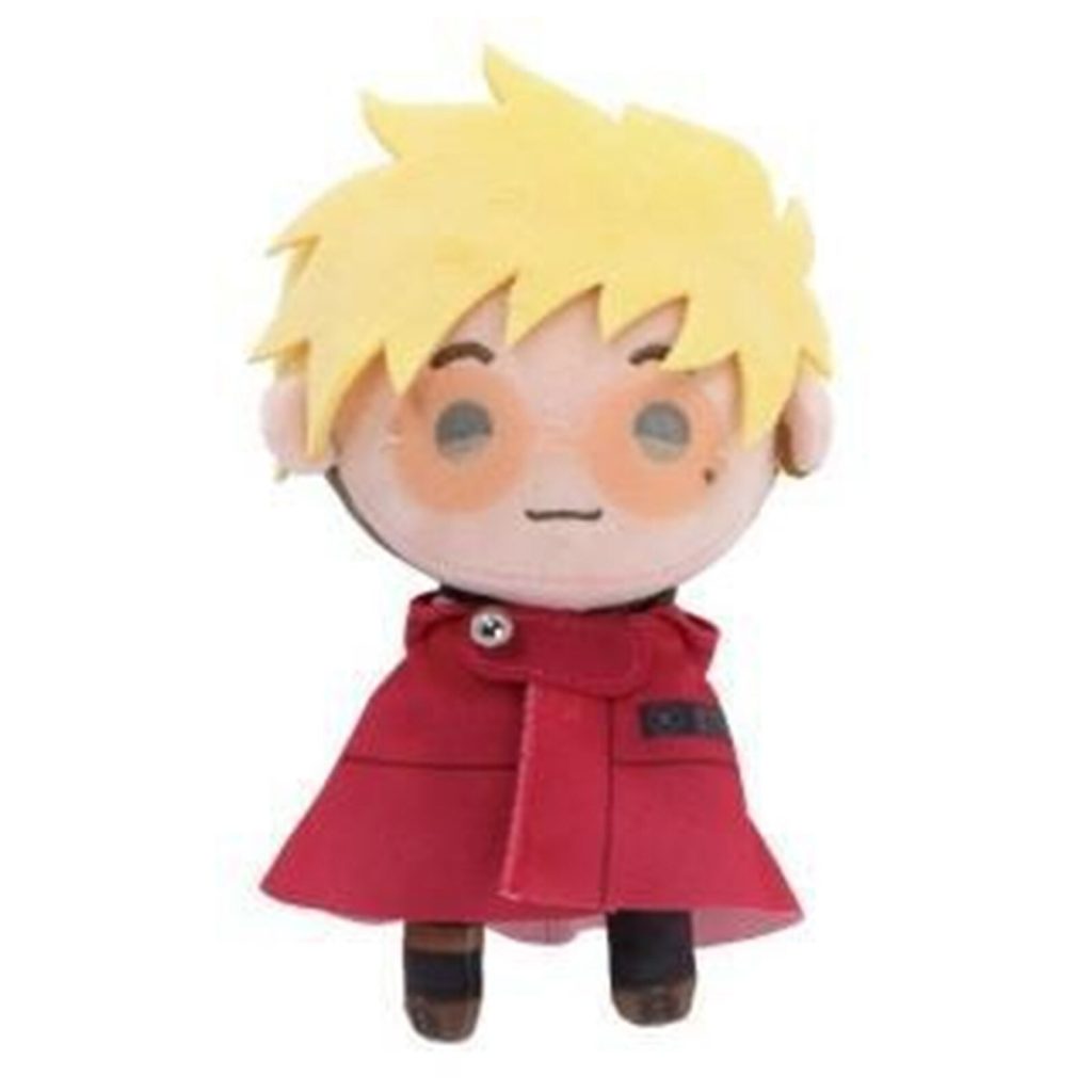 In Stock 17 cm Anime Vash The Stampede Cosplay Trigun Costume Plush Doll Brother Toy Halloween 2 - Trigun Store