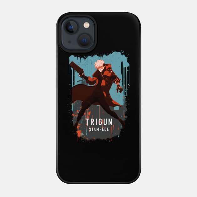 Trigun Graphic Vintage Gun Movie Characters Phone Case - Trigun Store