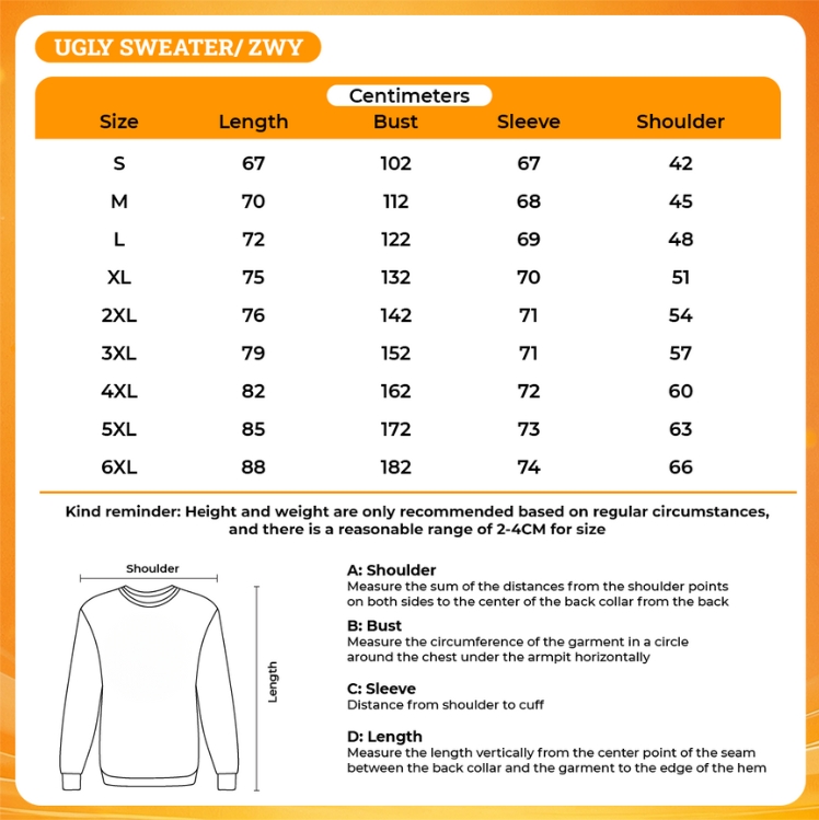 3D UGLY SWEATER - Trigun Store